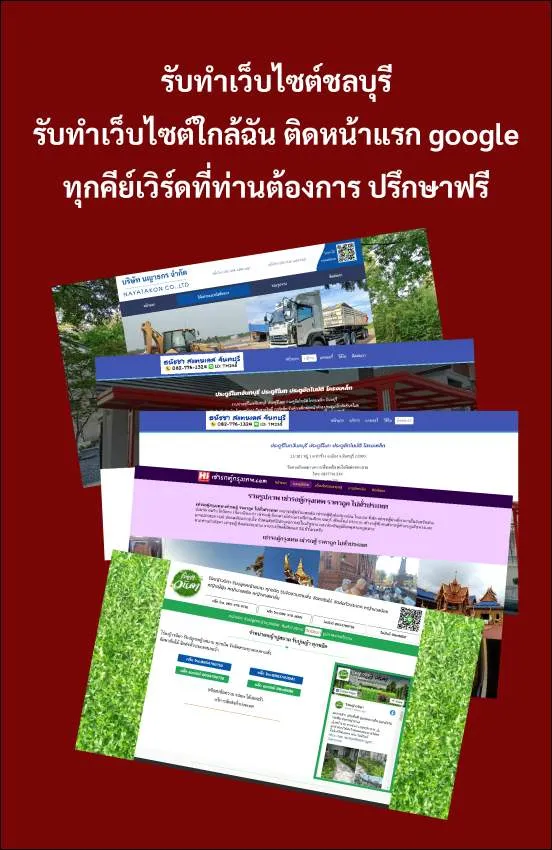 รับทำเว็บไซต์ชลบุรี ติดหน้าแรก google อันดับ 1-3